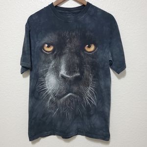 The Mountain Black Panther T shirt tie dye short sleeve cotton